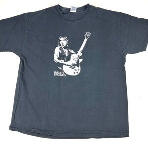 Alstyle Randy Rhoads Vintage Y2K shirt Ozzy Quiet Riot Black Rock Guitar